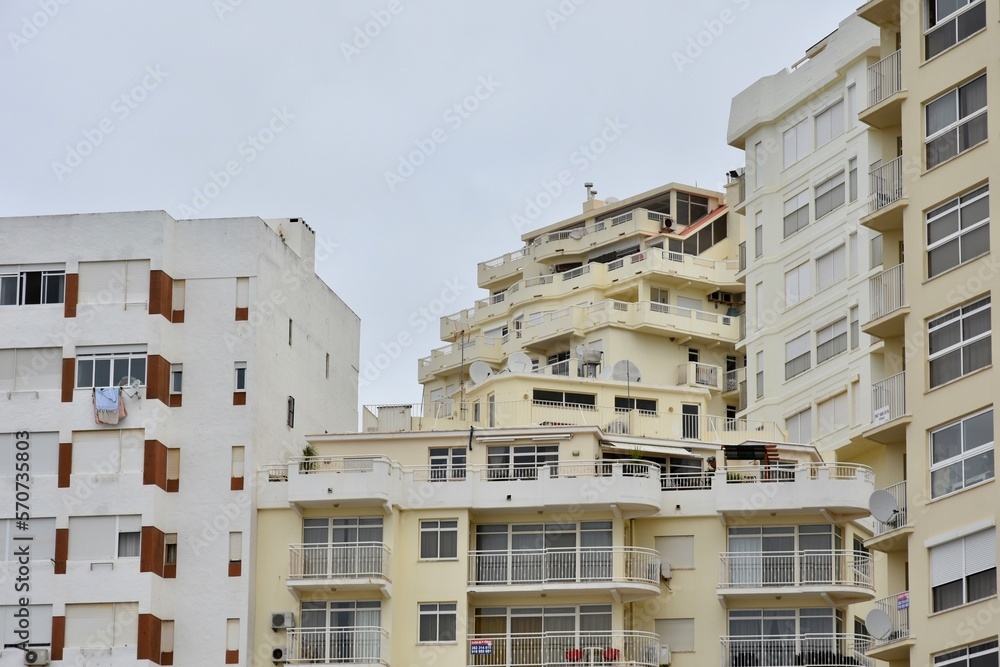 Low angle view of building in Albufeira Low angle view of building in Albufeira