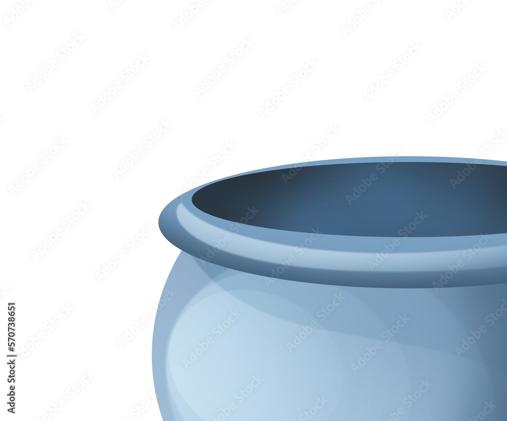 cartoon scene with jug pot for water or soup illustration for children cartoon scene with jug pot for water or soup illustration for children