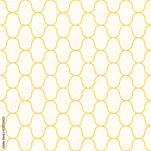 Gold Wave pattern seamless abstract background. Stripes wave pattern white and gold for design. 