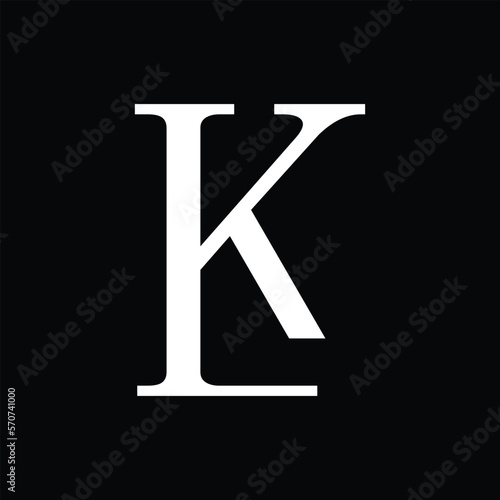 Initial Letter KL Logo Design Outstanding Creative Modern Symbol Sign