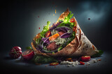 Delicious luxurious kebab