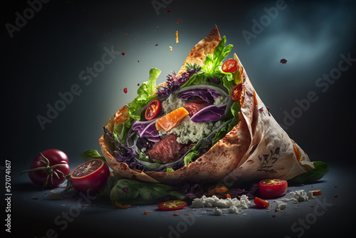 Delicious luxurious kebab