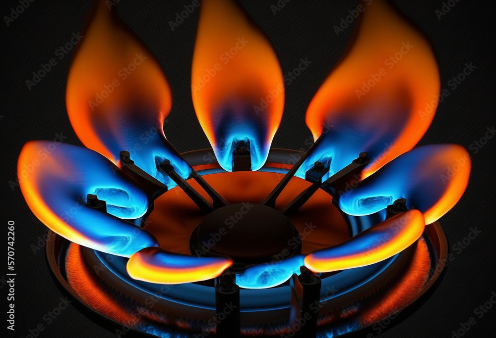 Igniting the Kitchen An AIGenerated Render of a GasPowered Oven with