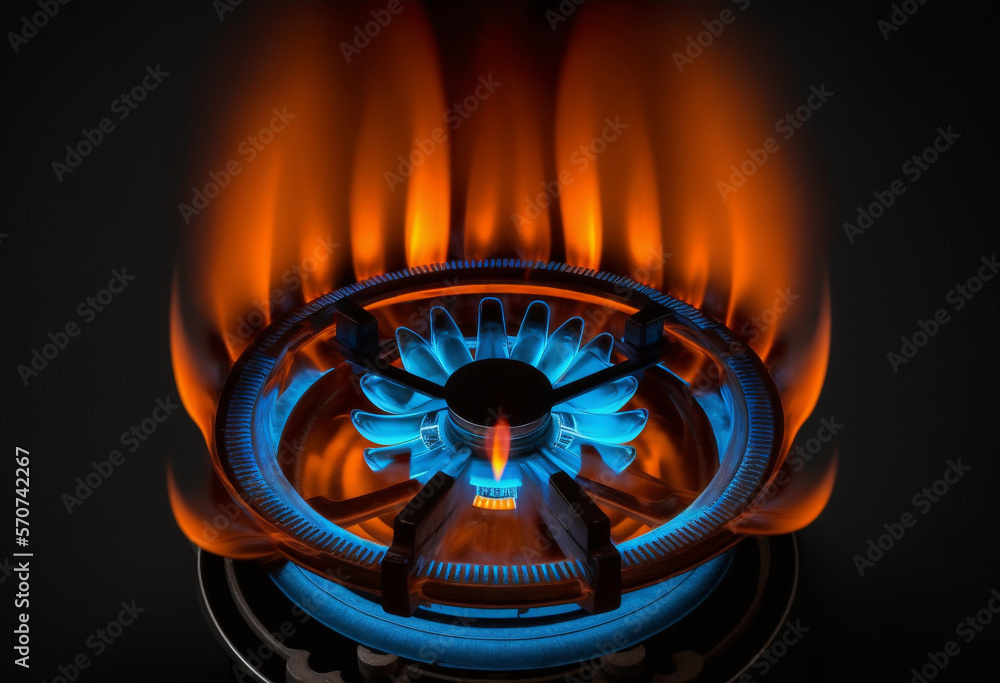 Igniting the Kitchen AIGenerated Render of a GasPowered Orange and