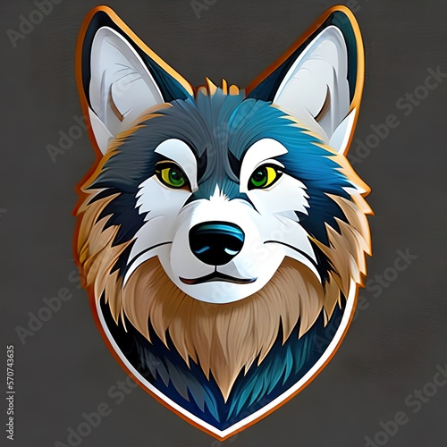 Wolf Icon Sticker Emoji