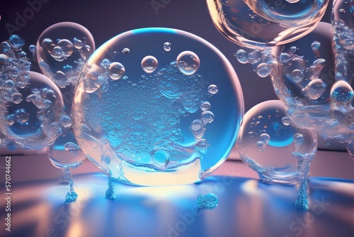 bubbles in the water - Generate AI