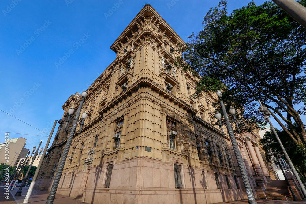 Fototapeta premium Ancient building of Court of Justice of the Sao Paulo state. Brazil