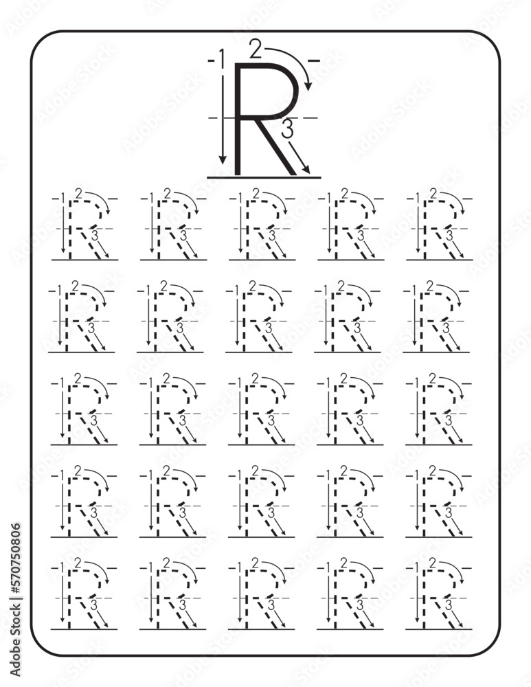 Alphabet Worksheet. Handwriting workbook for children. Worksheets for ...