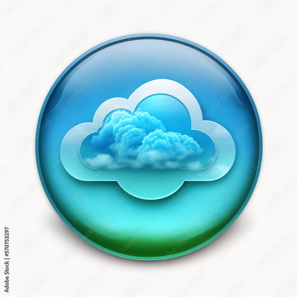 Cloud icon technology cloud storage generative ai Cloud icon technology cloud storage generative ai