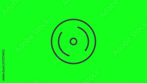 Animated Disk With Green Screen, Can be used for loading screen purposes or other creative content