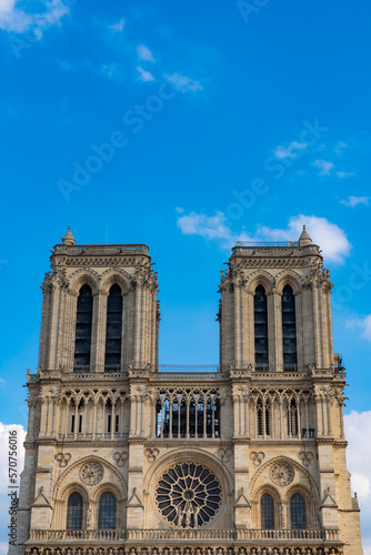 Notre Dame de Paris Cathedral, most beautiful Cathedral in Paris, France.