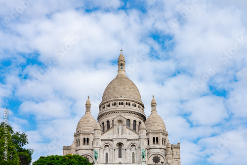 The Basilica of the Sacred Heart (Sacre Cœur Basilica). Montmartre, Paris, France