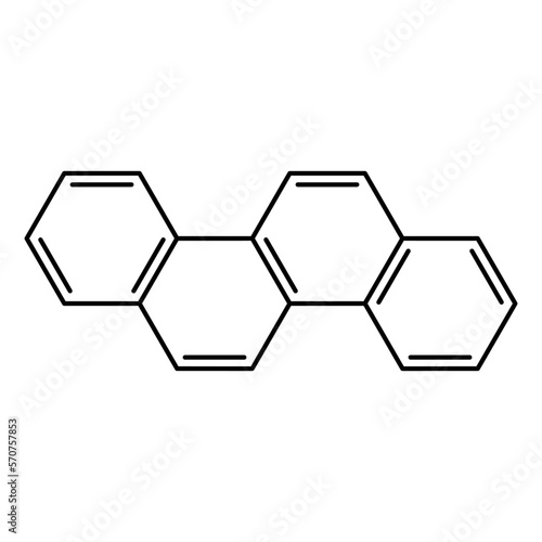 Abstract molecule icon. Symbol of chemistry, science, laboratory, education or biochemistry. Vector illustration