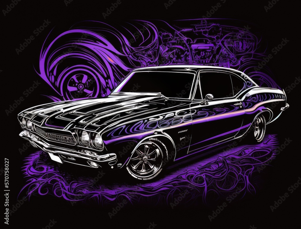 Muscle Car - AI Generated