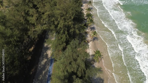 frying over waterfall in the forest thailand 