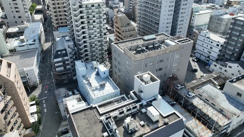 2022年2月　大阪市西区立売堀から京セラドーム方面の空撮映像