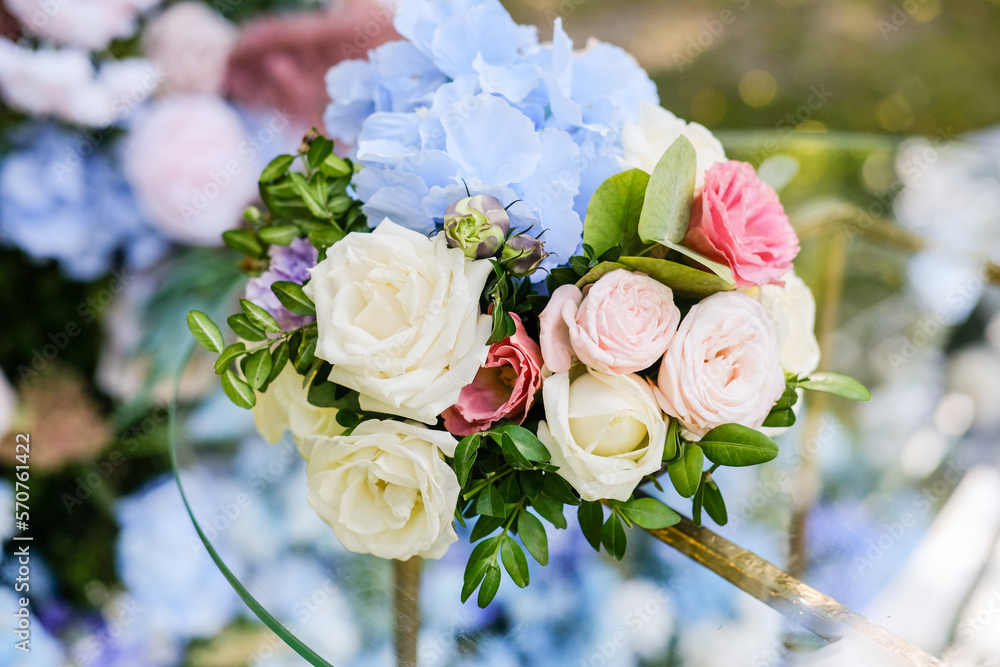 wedding bouquet bouquet hydrangea and roses