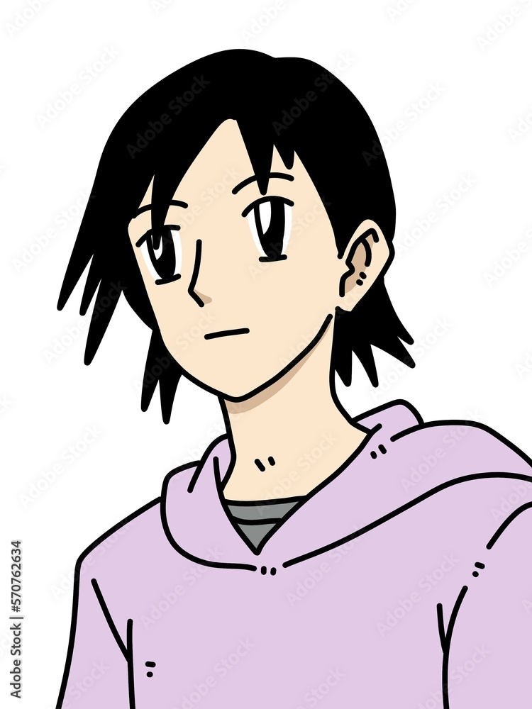 cute man cartoon on white background cute man cartoon on white background