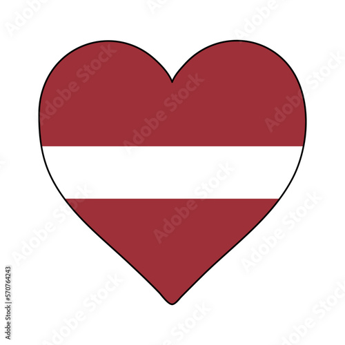 Latvia Heart Shape Flag. Love Latvia. Visit Latvia. Northern Europe. Europe. European Union. Vector Illustration Graphic Design. Free Download Latvia Heart Shape Flag. Love Latvia. Visit Latvia. Northern Europe. Europe. European Union. Vector Illustration Graphic Design. - GFXLoad