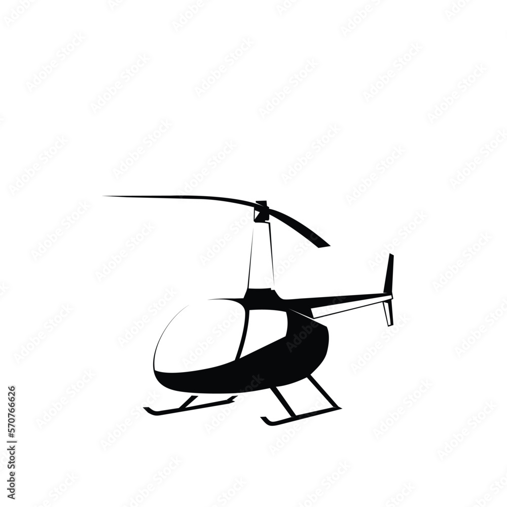 Obraz premium Helicopter logo silhouette
