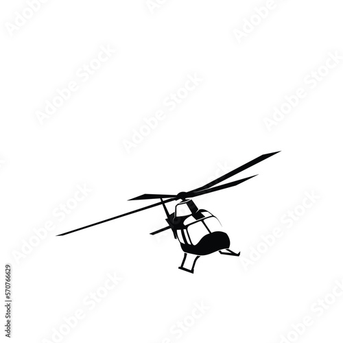 Helicopter logo silhouette