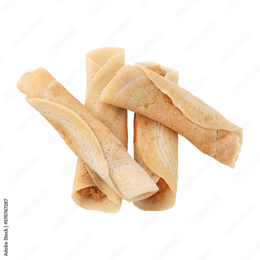 Bengali sweet Patishapta pitha isolated on transparent background Bengali sweet Patishapta pitha isolated on transparent background