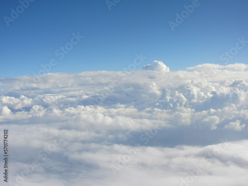 Sea of clouds Sky - View from an airplane - Nuages