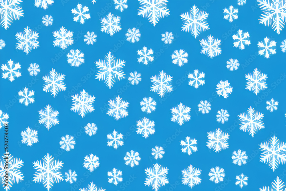 seamless pattern with snowflakes