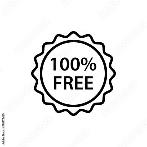100% free icon vector logo design template