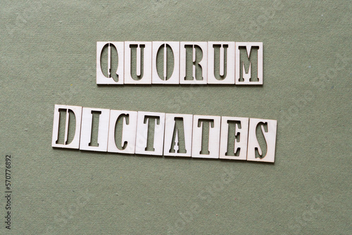 Картината върху платно quorum dictates