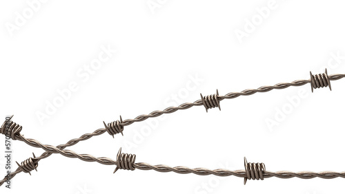 Obraz na płótnie The barbed wire png image