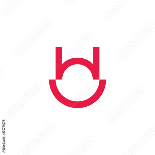 letter w h smile happy symbol logo vector