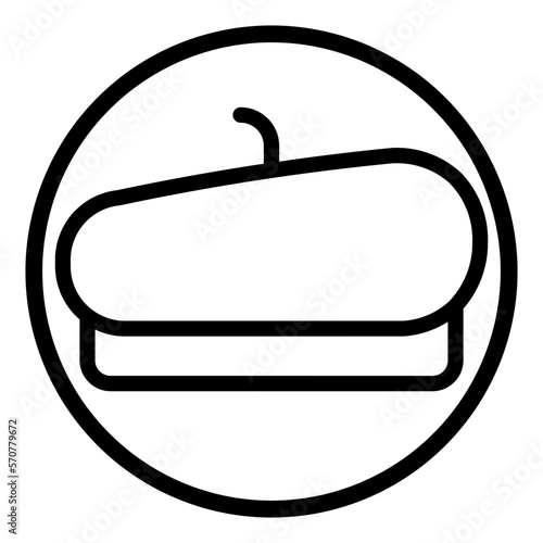 beret line icon