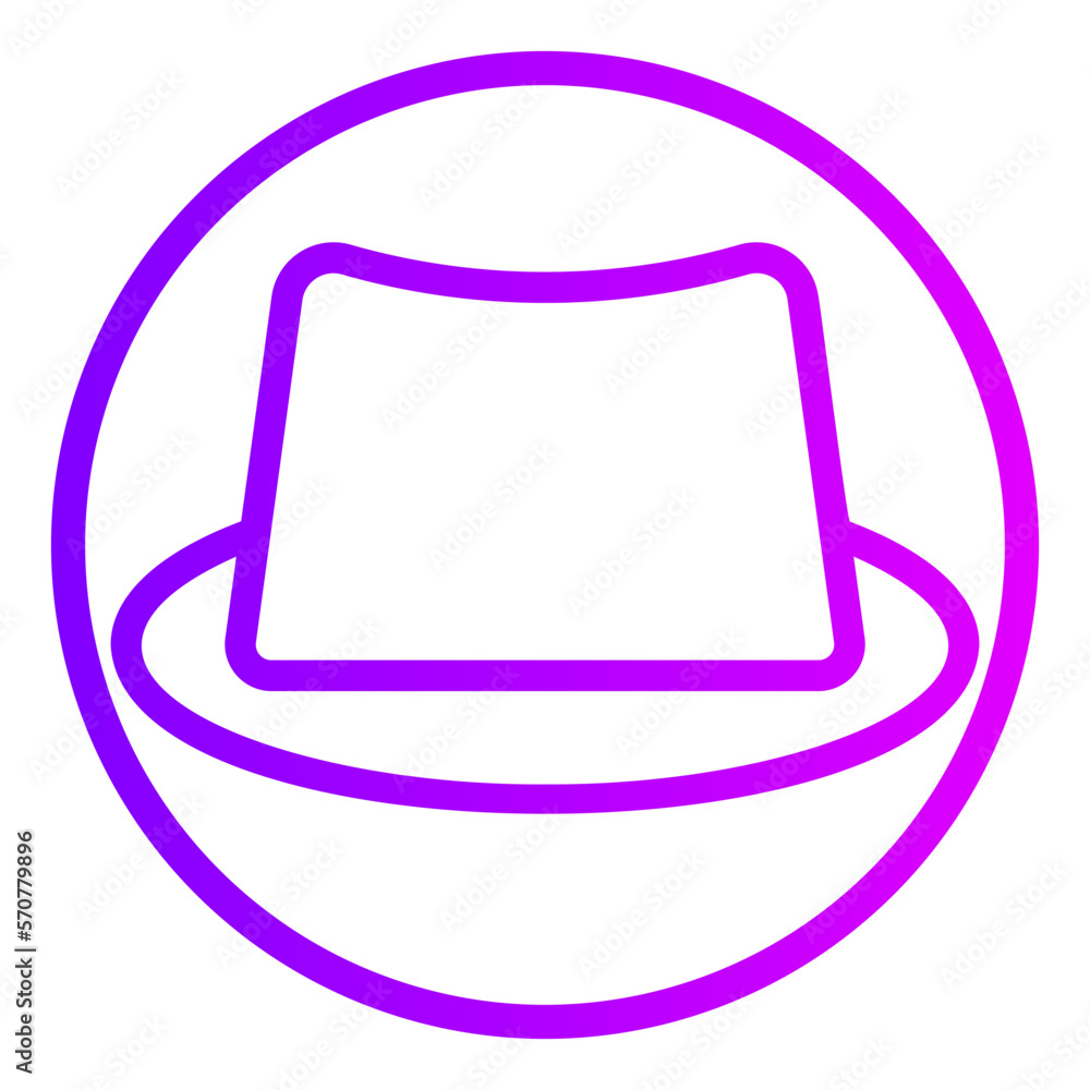 fedora gradient icon fedora gradient icon