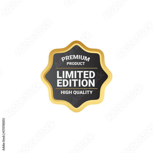 High Quality Premium Golden Badge