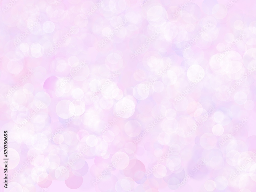 Valentines background, pink and white bokeh 