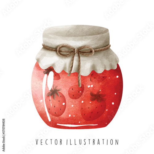 jar of strawberry jam