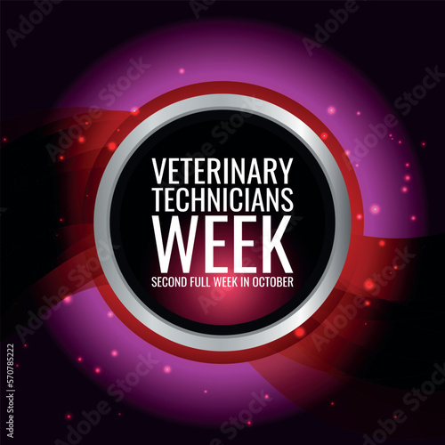 Veterinary Technicians Week  . Geometric design suitable for greeting card poster and banner
