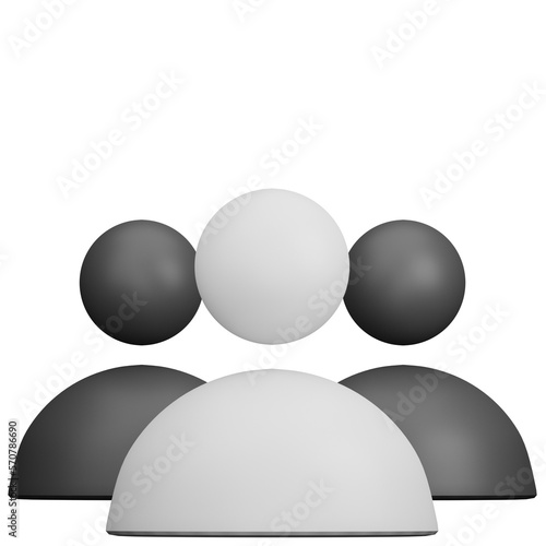 people leader 3d illustration