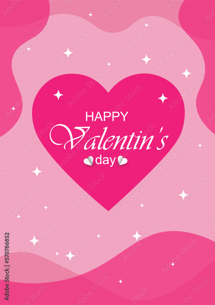 VALENTIN'S DAY POSTER OR INVATTION CARD
