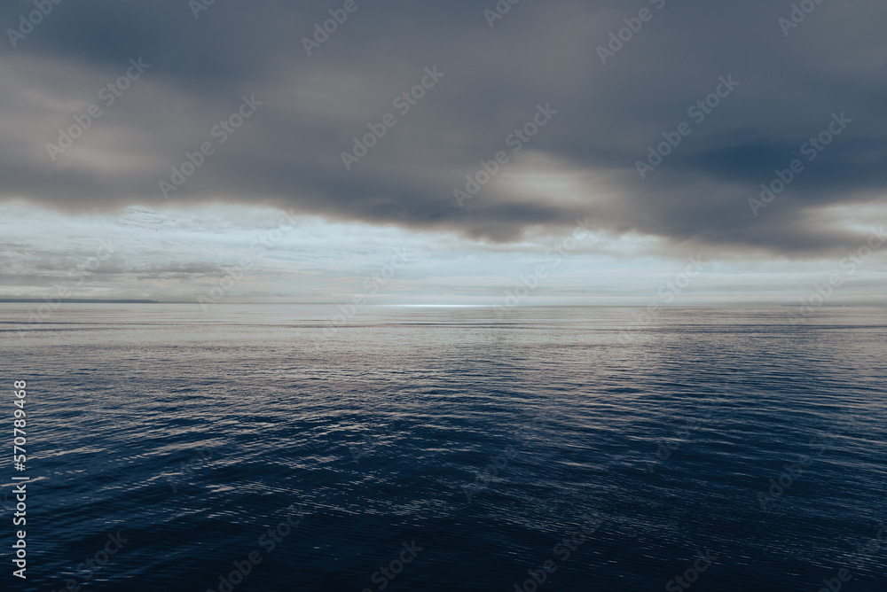 Calm waters of Pacific Ocean