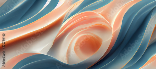 Wallpaper Mural colorful pastel wave marble texture background with Generative AI Technology Torontodigital.ca