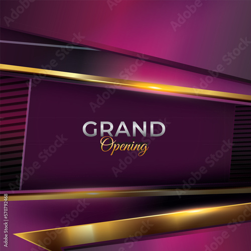 Grand Opening Ceremony background illustration.