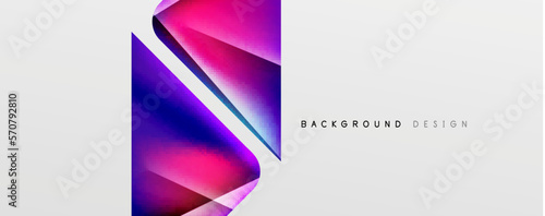 Triangle fluid color gradient abstract background. Vector Illustration For Wallpaper, Banner, Background, Card, Book Illustration, landing page