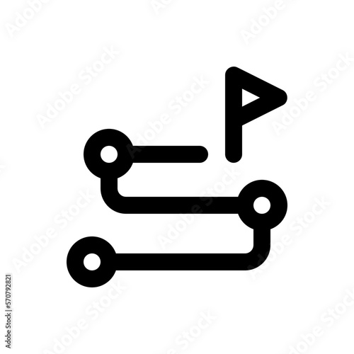 strategy line icon