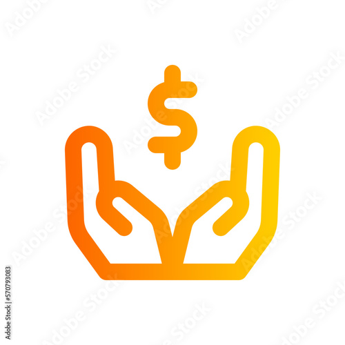 personal wealth gradient icon