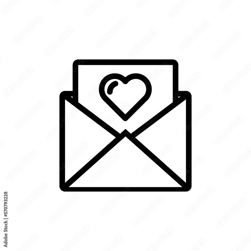 Love letter icon valentines day related vector image Love letter icon valentines day related vector image