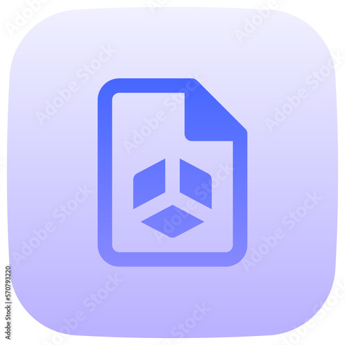 ledger flat gradient icon