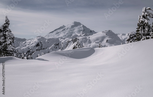 snow covered Mount Baker