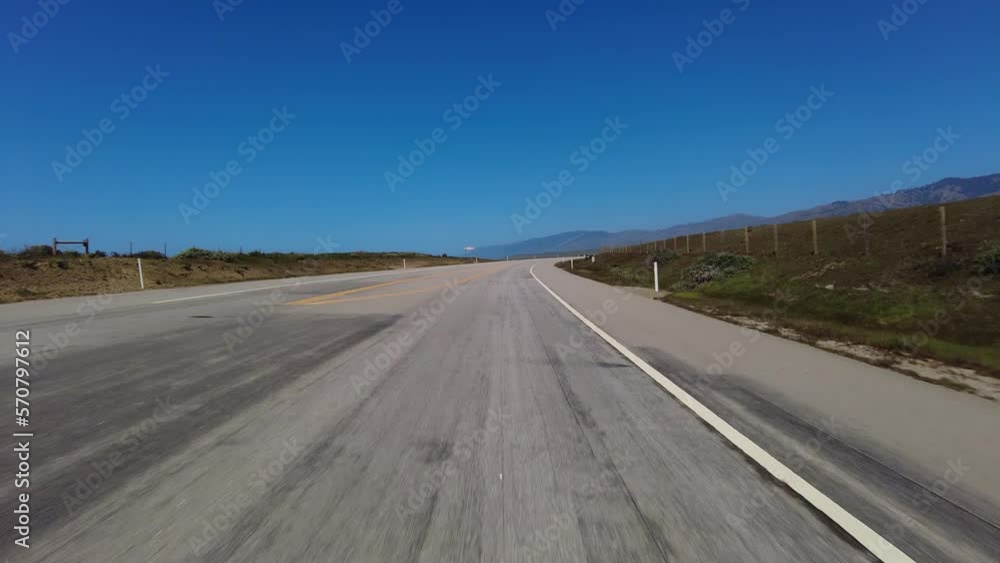 Big Sur Pacific Coast Highway Northbound 2 San Simeon to Ragged Point 05 Front View Multi Camera Driving Plate California USA Big Sur Pacific Coast Highway Northbound 2 San Simeon to Ragged Point 05 Front View Multi Camera Driving Plate California USA